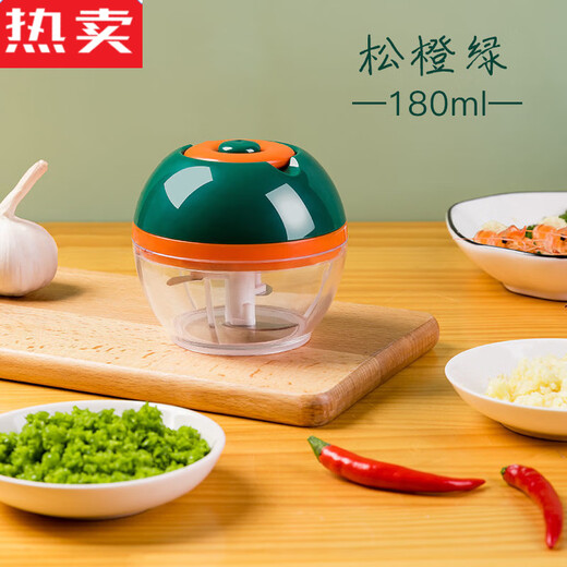 MZXM Japan imported high-quality mini household manual garlic pulling tool to cut garlic and mince small hand-pull household use pine orange green