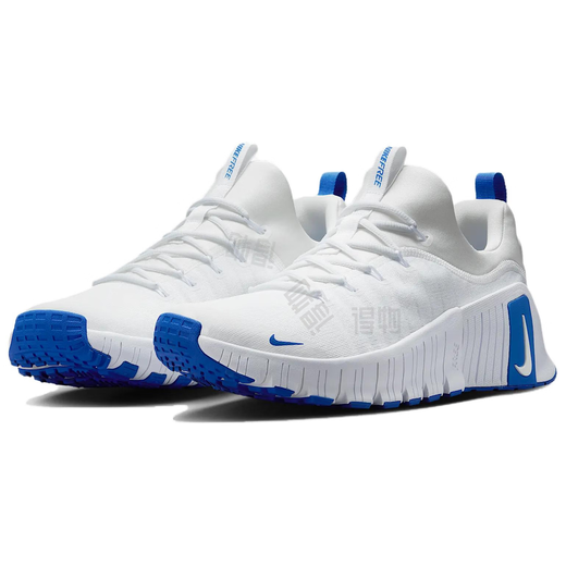 Nike (NIKE) Free Metcon 6 comfortable, soft, non-slip and wear-resistant, low-top training shoes, men's white blue white blue 42.5