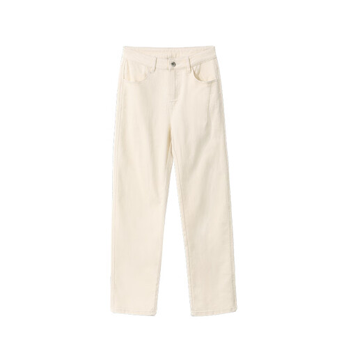 OSA White Straight Jeans für Frauen im Frühling und Herbst 2025 Neue Hochverluste-Zigarettenhosen von Slimming Daddy