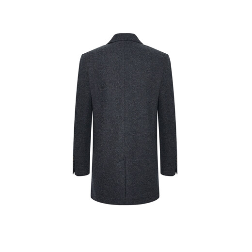 Hazzys Herren Winter Wolljacke Pendler Wollmantel Wollmantel Herren ABSZH0BDH22 Dunkelblau DN M (170/92A 46)