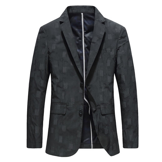 BOSS high-end suit tops for men 2025 new spring and autumn handsome men's casual suit jackets single suit trend black L 175 suitable for 125-140 Jin Jin equals 0.5 kg