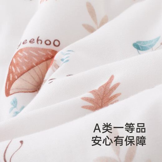 YEEHOO baby sleeping bag thick quilted bamboo cotton antibacterial anti-cold split-leg children's sleeping bag autumn and winter empty mountain autumn *L size