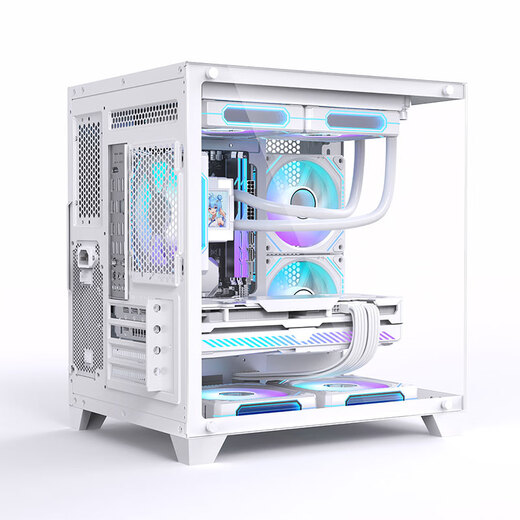 ASUS AMD Ryzen R5 5600/5700X/9600X/RX7650GRE/RTX5060/Game Desktop Computer Host Assembly Computer Complete Specifications Six丨R7 5700X+RTX5060 White Desktop Assembly Computer