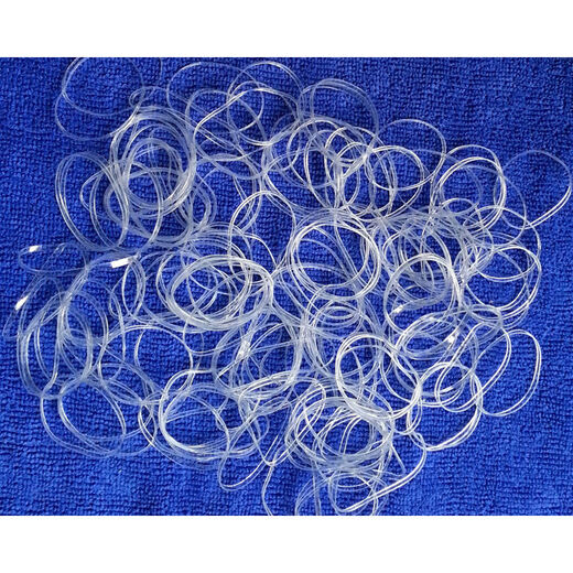 Rijing transparent ribs anti-aging rubber bands anti-industrial rubber bands long transparent rubber bands 15054 folded 150mm, width 5mm