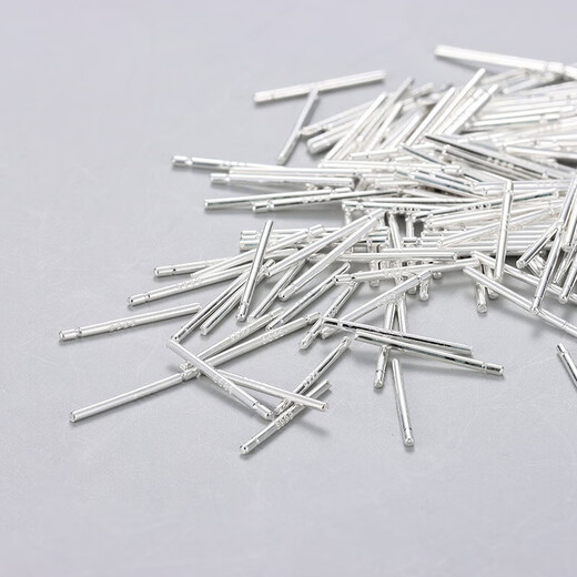 S999 Pure Silver Ear Sticks Full Silver Earrings for Ear Piercing No Picking Simple Invisible Tremella Needle for New Ear Piercing Students Anti-Blocking 1.1cm Long*0.85mm Thick*10 Pieces