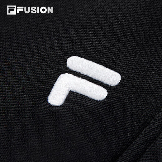 FILA FUSION official trendy brand knitted velvet trousers for men 2025 winter casual loose cuffed trousers