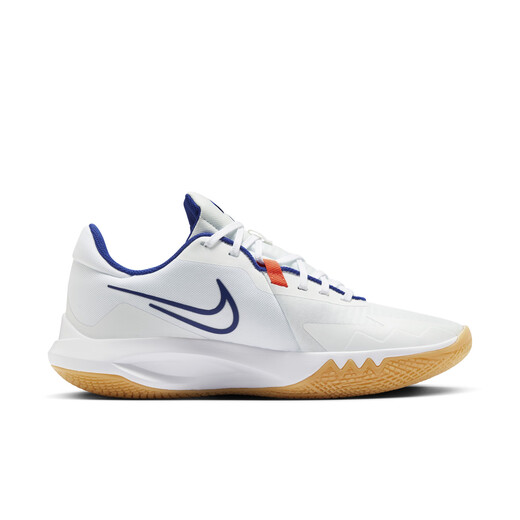 Nike men's practical basketball shoes winter anti-torsion sports traction NIKE PRECISION 6 HV1796 141 white/dark royal blue/white/rubber light brown/bright crimson/peak white 44