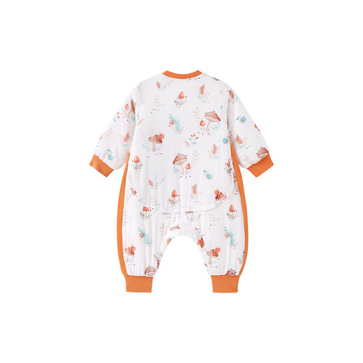 YEEHOO baby sleeping bag thick quilted bamboo cotton antibacterial anti-cold split-leg children's sleeping bag autumn and winter empty mountain autumn *L size