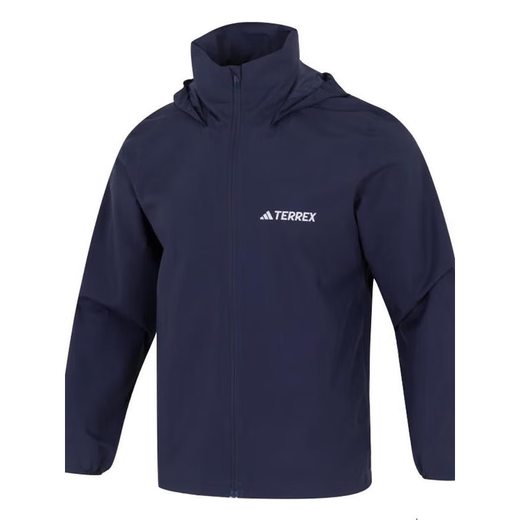 
Adidas Jacket Men's 2025 Spring New Sportswear Woven Outdoor Hooded Men's Top Jacket J JY0477 Hidden Blue 3XL