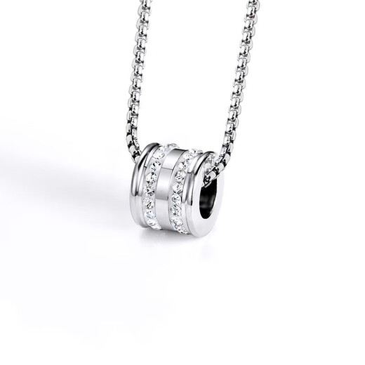 MZMZ platinum necklace men's new fashionable temperament PT950 platinum transfer bead pendant love birthday gift for boyfriend light luxury model - local warehouse next day delivery chain length 60cm