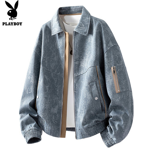Playboy (PLAYBOY) coat men's jacket men's autumn and winter high-end casual men's clothing handsome high-end denim clothing