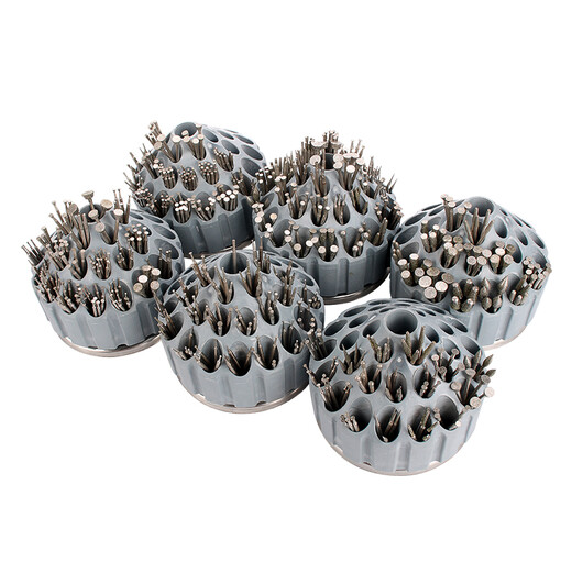 MOLITE electric emery grinding head jade carving tool set jade raw stone window peeling and polishing drill bit jade carving needle novice carving 80 pieces