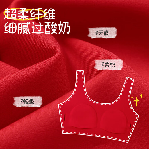 Long-lasting children's growth gift box 12-15-year-old girl underwear set girl's birth year big red girl bra