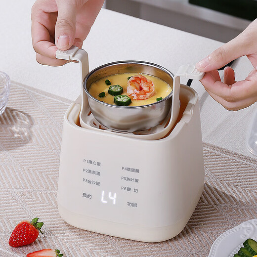Egg cooker electric steamer egg steamer small stew all-in-one steamed egg artifact multi-functional pot automatic power off for 2-3 people household timer smart lazy person single layer 24H smart appointment flagship model