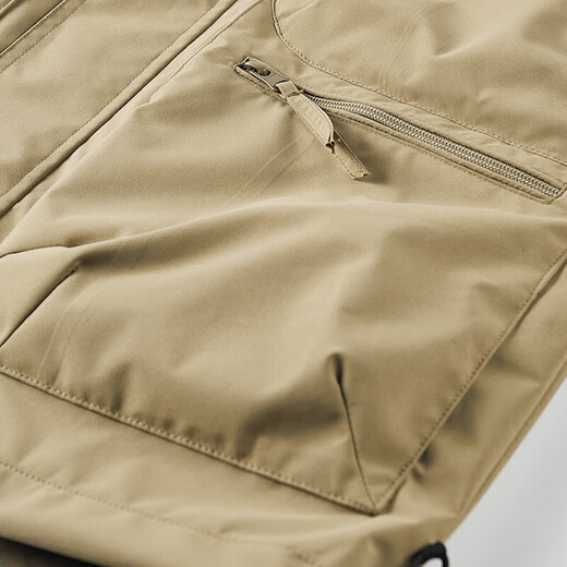 Spring and Autumn Thin Vest Men's External Wear Multi-Pocket Workwear Outdoor Photography Fishing Windproof Wear-Resistant Vest Black M 90-110Jin Jin equals 0.5kg