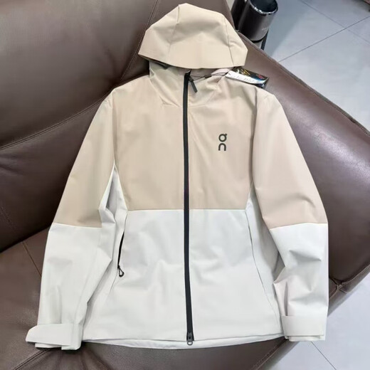 Tuo Lang's same model 2025 Angpa ON sports outdoor cycling outer shuttle woven hooded top lightweight jacket three-proof off-white M 100-125Jin Jin equals 0.5 kg