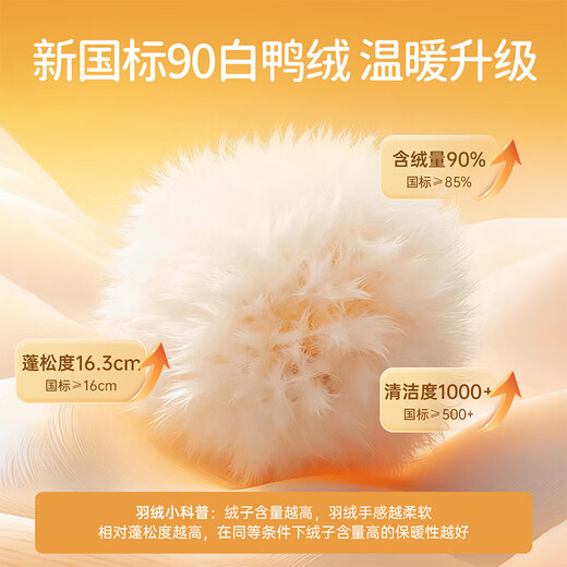 OUYUN children's down pants for boys and girls in autumn and winter, high-waisted pants, warm white duck down trousers, Oatmeal Coffee 100