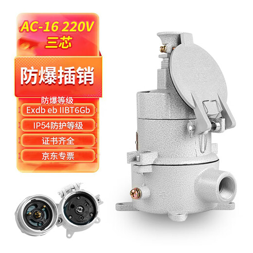 CHAXFB AC-16 explosion-proof plug explosion-proof socket plug socket 16A220V (3 core) straight plug type