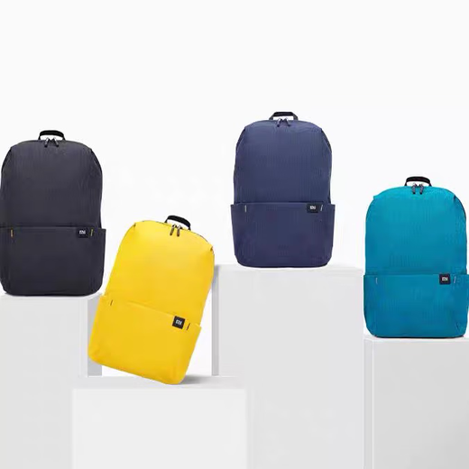 Xiaomi Colorful Small Backpack Men's and Women's Casual Backpack Student School Bag Fashion Trend Simple Portable Backpack Couple Gray 10L Just Fits A4 Size