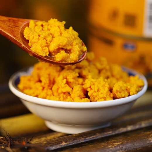 Xiaopingdao canned sea urchin 100g Dalian specialty ready-to-eat sea urchin sauce original sea urchin yellow mixed rice seafood sashimi New Year gift box gift box 100g*6 cans