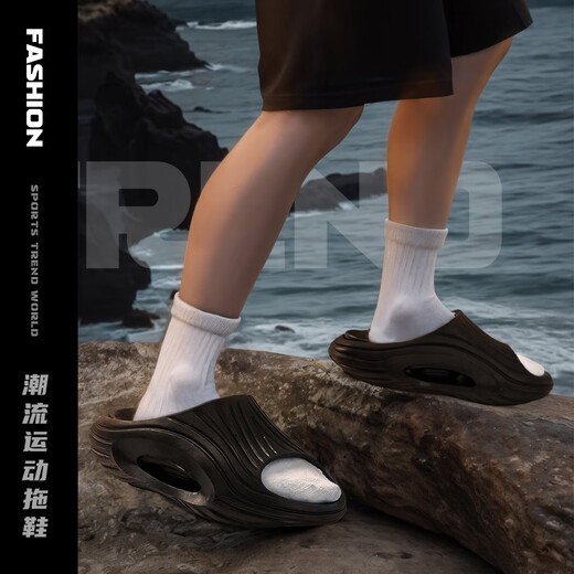 利达妮（TZLDN）【99%抗菌】运动拖鞋男士外穿防臭2025新款夏季不臭脚凉拖鞋男款 黑色 【99%抗菌祛臭升级款】 42-43 【标准码】