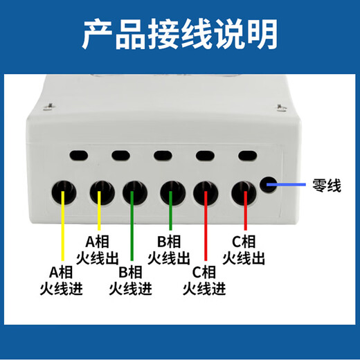 Shanghai People's Enterprise (Group) Co., Ltd. Shanghai People's three-phase electricity meter 380V three-phase four-wire electricity meter three-term transformer type smart electricity meter 100A white shell model 1.5 (6) A transformer type