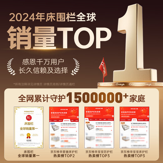 Maruya bed guardrail crib fence on both sides of the bed baby anti-fall guardrail anti-fall bed blocker child guard 2 sides Gray Penguin 1.8 + Gray Glacier 2m double-sided