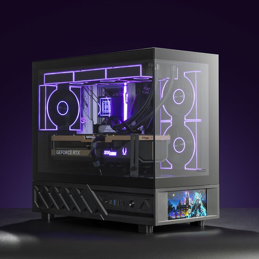 Peninsula Iron Box (PADO) G16 reverse-leaf black 12cm chassis fan with hidden screws/ARGB/5V3-pin divine light synchronization/PWM speed regulation, temperature control and mute/hydraulic bearings/standard shock absorbing pad