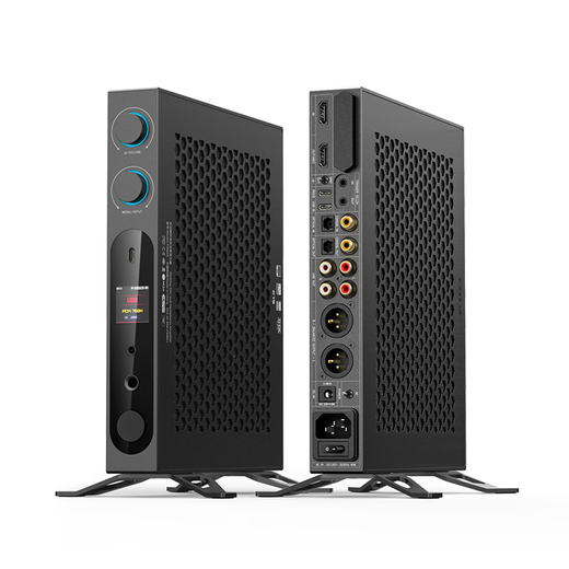 FiiO K19 flagship desktop decoding headphone amplifier DSD decoding all-in-one headphone power amplifier HiFi decoder black