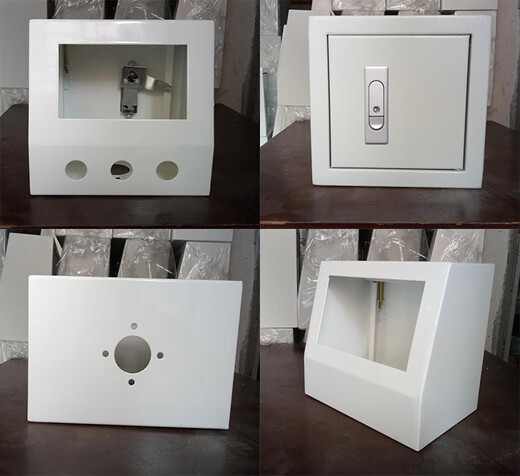 Green Forest 4.3-inch touch screen installation box 5-inch text electric control box Weilun human interface box PLC bracket electric box 154*94 no switch hole + ABS bracket