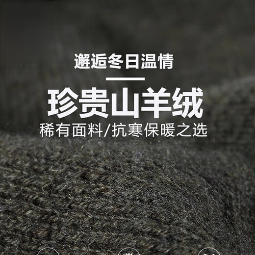 Deer King Optim Autumn and Winter New 100 Pure Cashmere Sweater Men's Casual and Versatile Middle-aged Men's Slim Lapel Long Sleeve Bottoming Sweater Fan Brown Camel (Medium) Thick S 165 Code Recommended 100-120 Jin Jin is equal to 0.5 kg