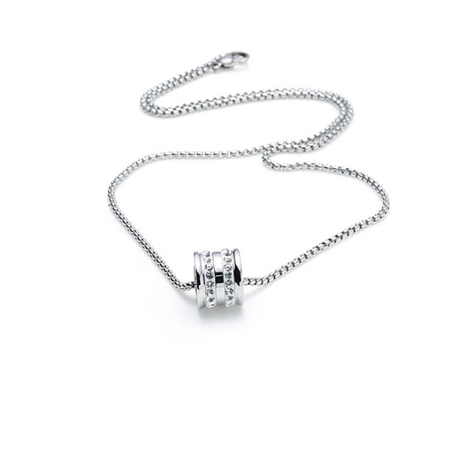 MZMZ platinum necklace men's new fashionable temperament PT950 platinum transfer bead pendant love birthday gift for boyfriend light luxury model - local warehouse next day delivery chain length 60cm