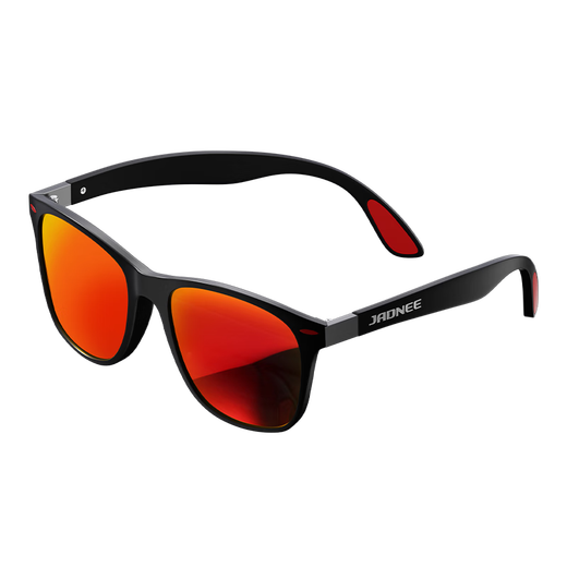 Jiadiani fishing glasses, multi-functional polarizers for viewing and drifting, enhanced clarity, anti-glare driving sunglasses, outdoor sunglasses for men, clear-eye fishing glasses-red film anti-fouling