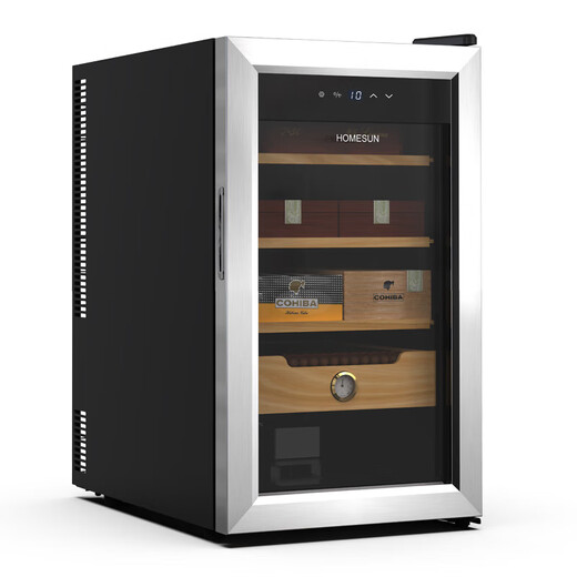 Audaxin France HOMESUN constant temperature and humidity household compressor small red wine cabinet temperature and humidity constant precision cigar cabinet constant 408 pieces BCW50 (entry level) 48L