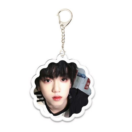 
Zhang Guiyuan's new peripheral double-sided transparent keychain school bag pendant to support students' gift customization KXPB16778 5CM