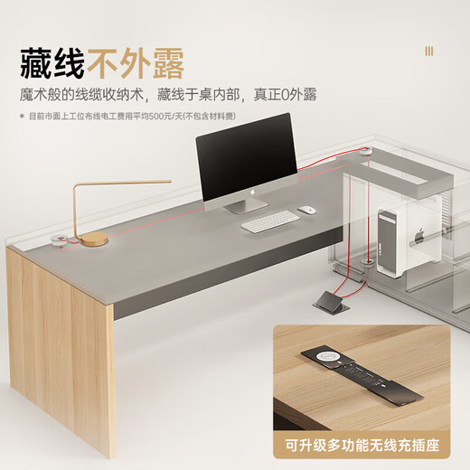 NAIGAO E0 level boss desk simple desk modern office furniture president desk chairman supervisor manager desk 1.6m