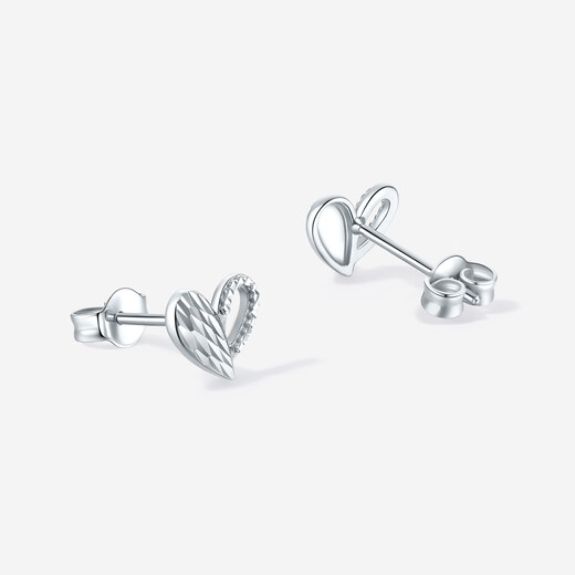 Saturday Fu PT950 platinum earrings for women platinum love earrings birthday gift B0920926 about 1.48g one pair