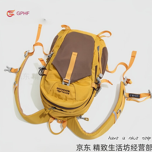 GPHF Japan's new mountaineering bag for women, large capacity, lightweight outdoor hiking and mountaineering sports bag, men's backpack, shoulder travel, gray (30L) with rain cover