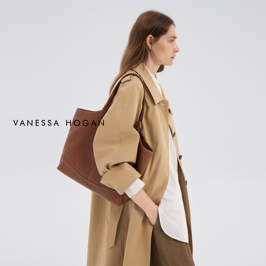 VANESSA HOGAN VH Women's Bag New Year's Gift Kite Tote Bag Lightweight Large Capacity Commuting Top Layer Vegetable Tanned Cowhide Shoulder Bag