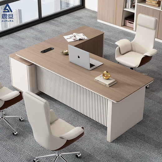 AURORA boss desk office desk simple modern executive desk high-end office furniture leadership desk and chair combination 2.4 meters boss desk