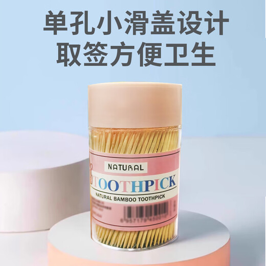 Meijia Life disposable double-headed toothpicks, buy 1, get 1 free, get 2 cans and get 5 packs of refills, fruit picks and snack picks