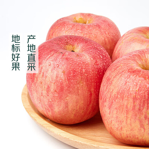 4 pieces of Shandong Qixia Red Fuji apples directly picked from the origin, about 950g