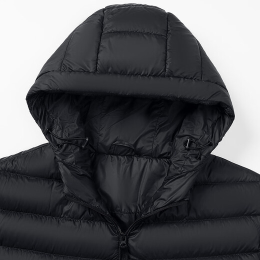 Yalu Daunenjacke mit Kapuze für Herbst und Winter. Kurze Daunenjacke mit Kapuze für Herren, lässig, schlicht und leicht