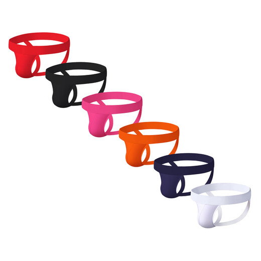 Zi Jiafu men's thong, cool, breathable, comfortable, fashionable, low-waisted, no-take-off thong, gay men's underwear, white M