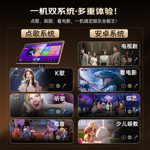 Westin home ktv audio singing and karaoke machine all-in-one karaoke all-in-one karaoke machine vertical T220-500G intelligent voice full-view capacitive screen national karaoke system