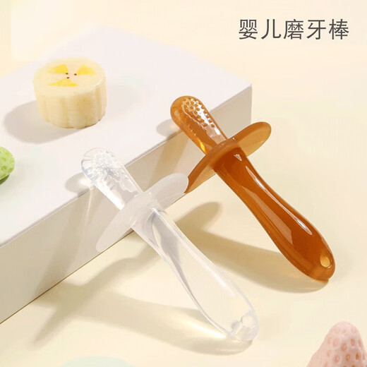 Ozan Ankosu Baby Teething Stick Teething Stick Baby Video Silicone Boilable Toy 3-6-12 Pieces Teething Stick (Silver) + (Transparent Color) + Box + Chain