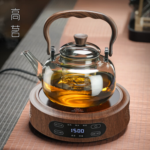 Gaoming glass teapot new style Chinese style high temperature resistant water boiling beam kettle household high power electric ceramic stove set tea making set Moxiang pot + Tange stove
