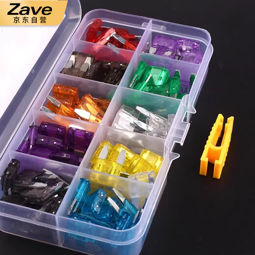 ZAVE boxed car fuse inserts, medium size 40A (10 pieces) purple