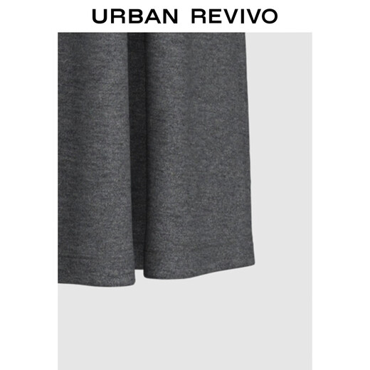 UR2025 new winter women's clothing simple casual solid color super loose high waist A-line skirt UWB550004 dark gray floral gray S (XS-S)