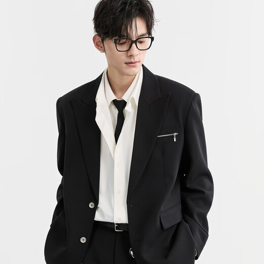 Earl Joel 2025 neuer lässiger Blazer Herren High-End-Zugwolle losen Anzug Engagement Business Anzug dünn